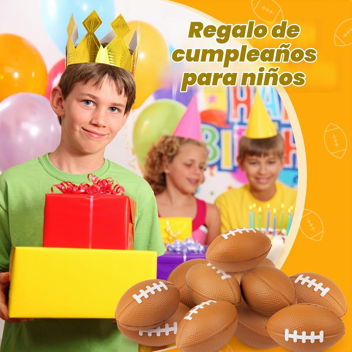 Hxezoc Mini Bolas de Estrés de Fútbol 20 Paquetes de Espuma de Fútb...