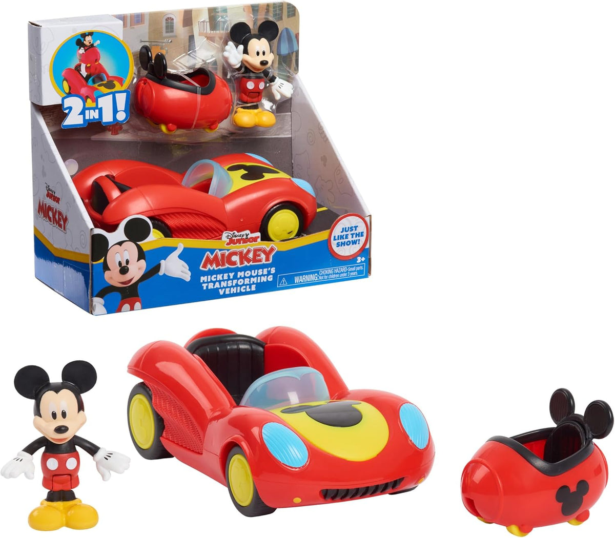 Vehículo transformable Disney Junior Mickey Mouse Funhouse, Mickey...