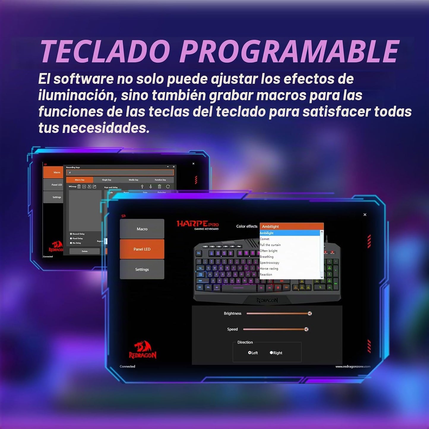 Redragon Teclado y Ratón Gaming Programables Actualizados, Teclado...