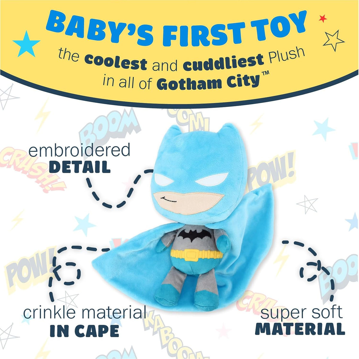 Kids Preferred DC Comics - Animal de peluche suave y abrazable de B...