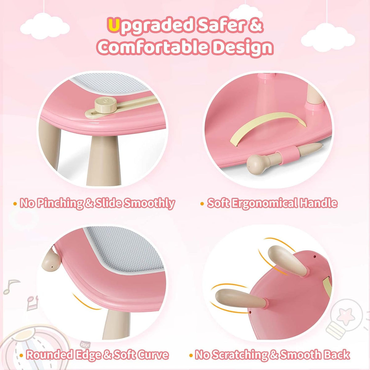 Kikidex Tablero magnético de dibujo, juguetes para niñas pequeñas d...