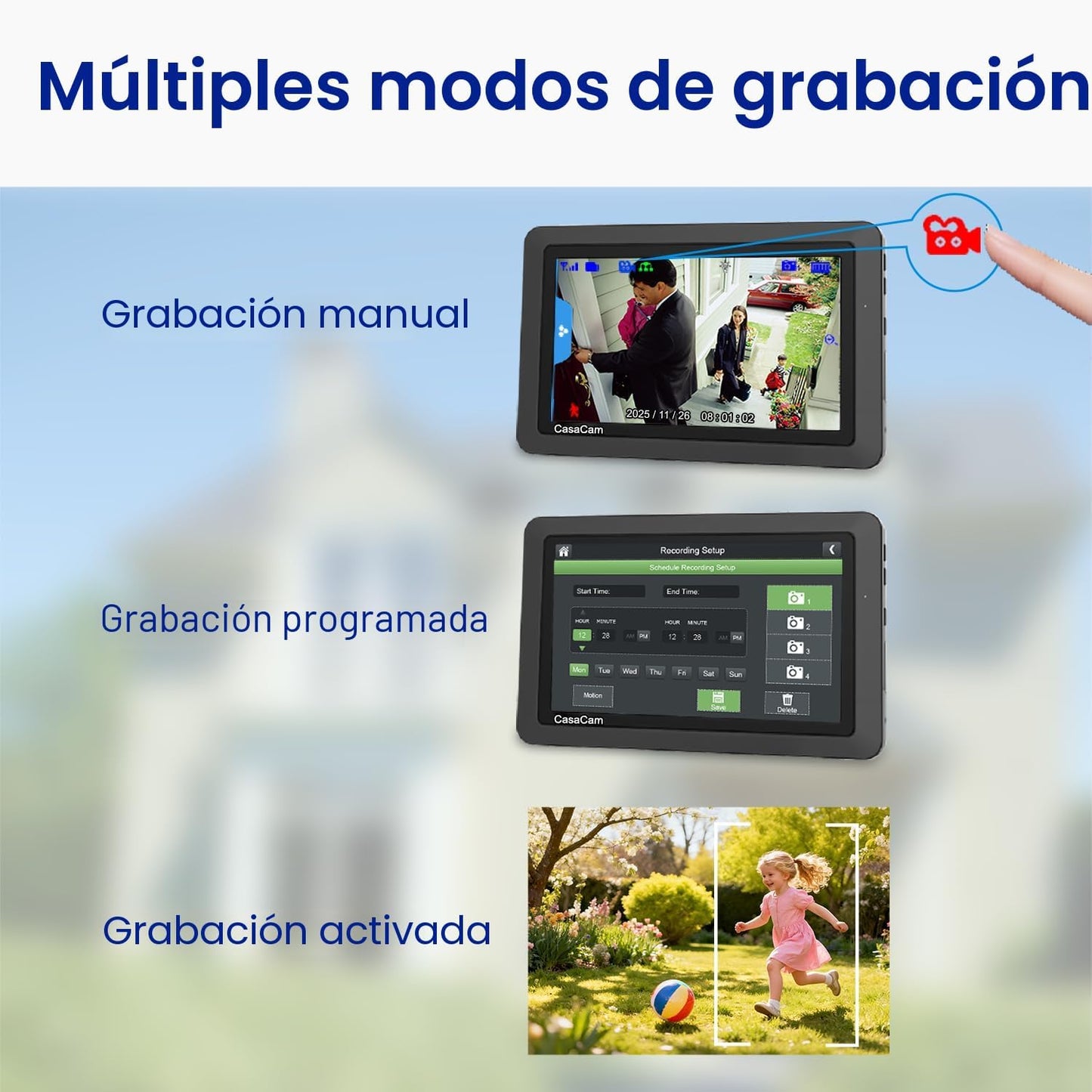 CasaCam GuardianCam Air | Sistema de cámara de seguridad inalámbric...