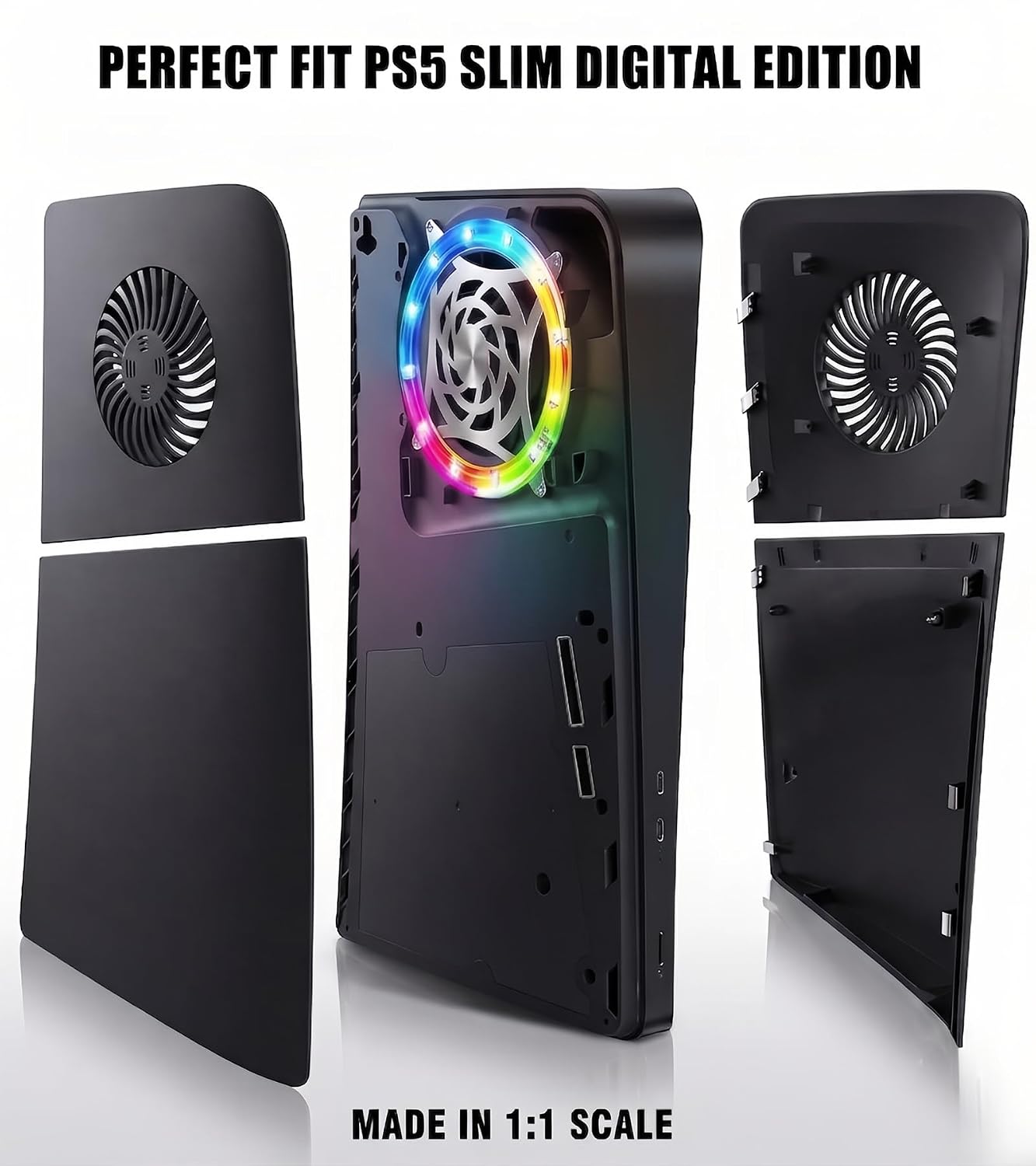 arVin Placa frontal para PS5 Slim Digital Edition con accesorios de...