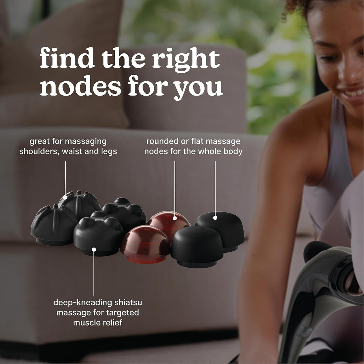 HoMedics Masajeador de doble nodo Twin Percussion Pro con calor | M...