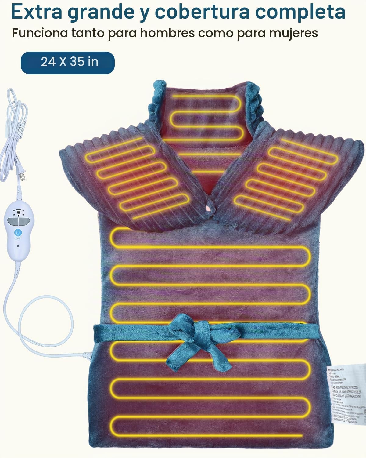 Dowin Almohadillas térmicas para aliviar el dolor de espalda, almoh...