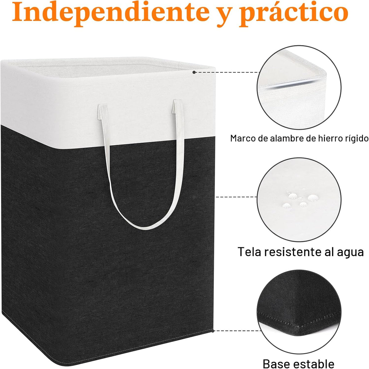 TasticTotes cesta de lavandería de 3 paquetes, cesta de lavandería,...