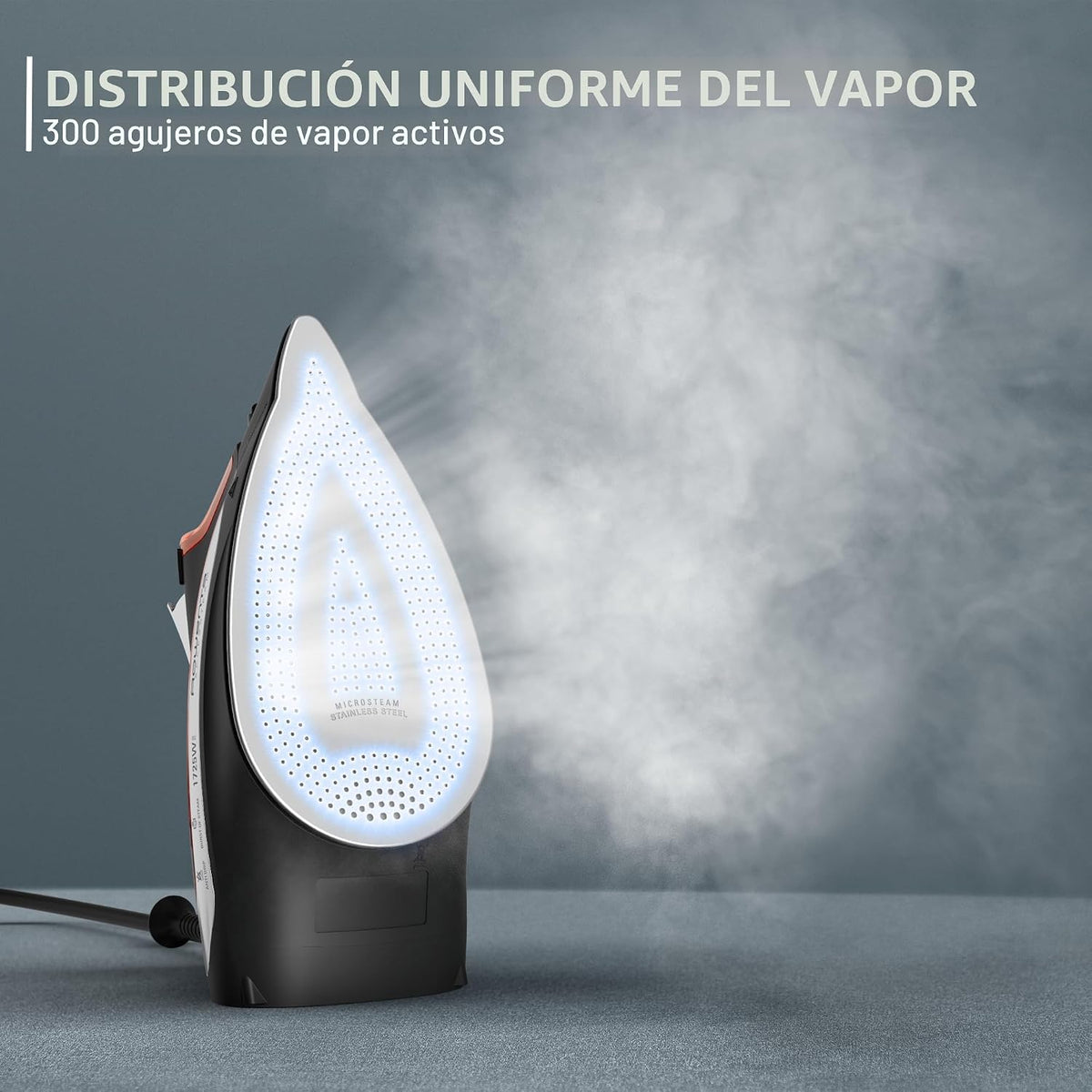 Rowenta Plancha de Vapor para Ropa, Plancha de Vapor con Suela de A...