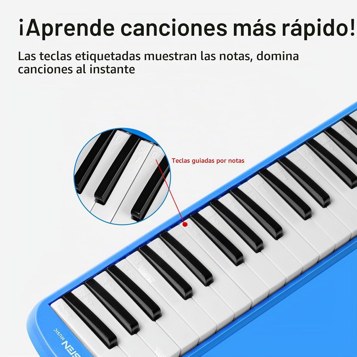 MOSEN Melódica de 32 teclas, instrumento de teclado soprano Air Pia...