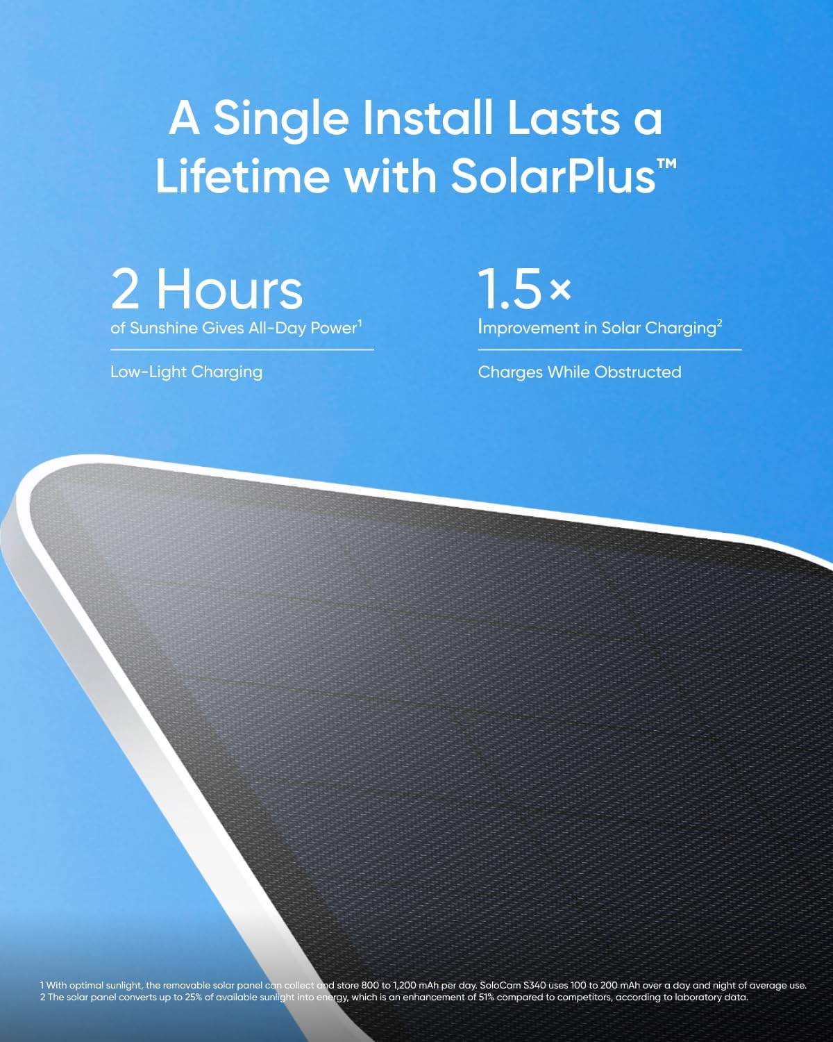 eufy Security SoloCam S340, cámara de seguridad solar de doble lent...