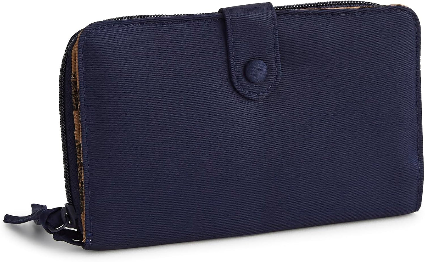 Vera Bradley - Cartera grande de mujer con solapa premium de algodón