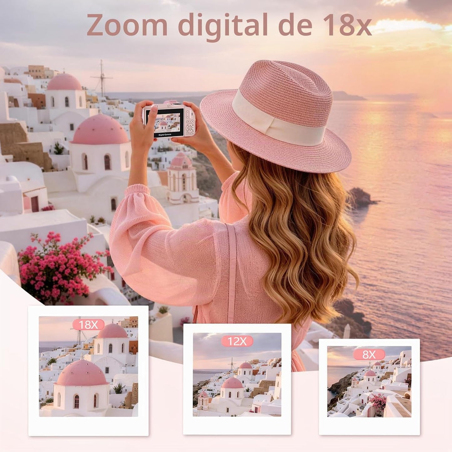 Cámara digital 4K para fotografía, cámara de vlogging de 64MP para...