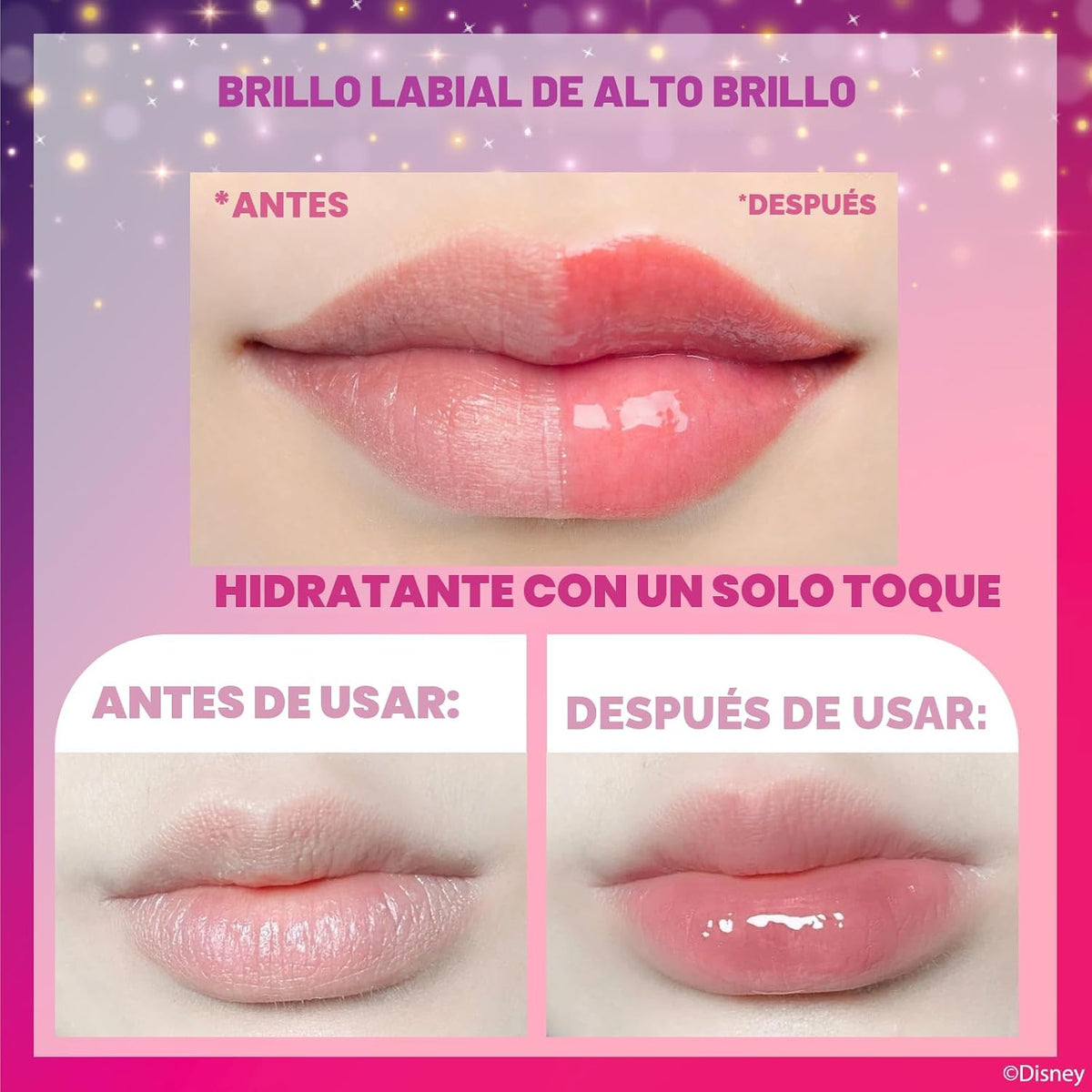 Townley Girl Disney Princess - Juego de brillo de labios, 12 piezas...