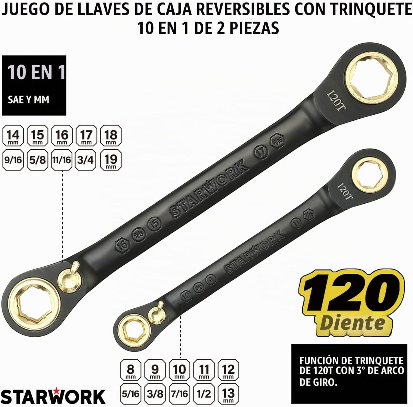 STARWORK TRUE MECHANIC™ Juego de herramientas mecánicas de 305 piez...
