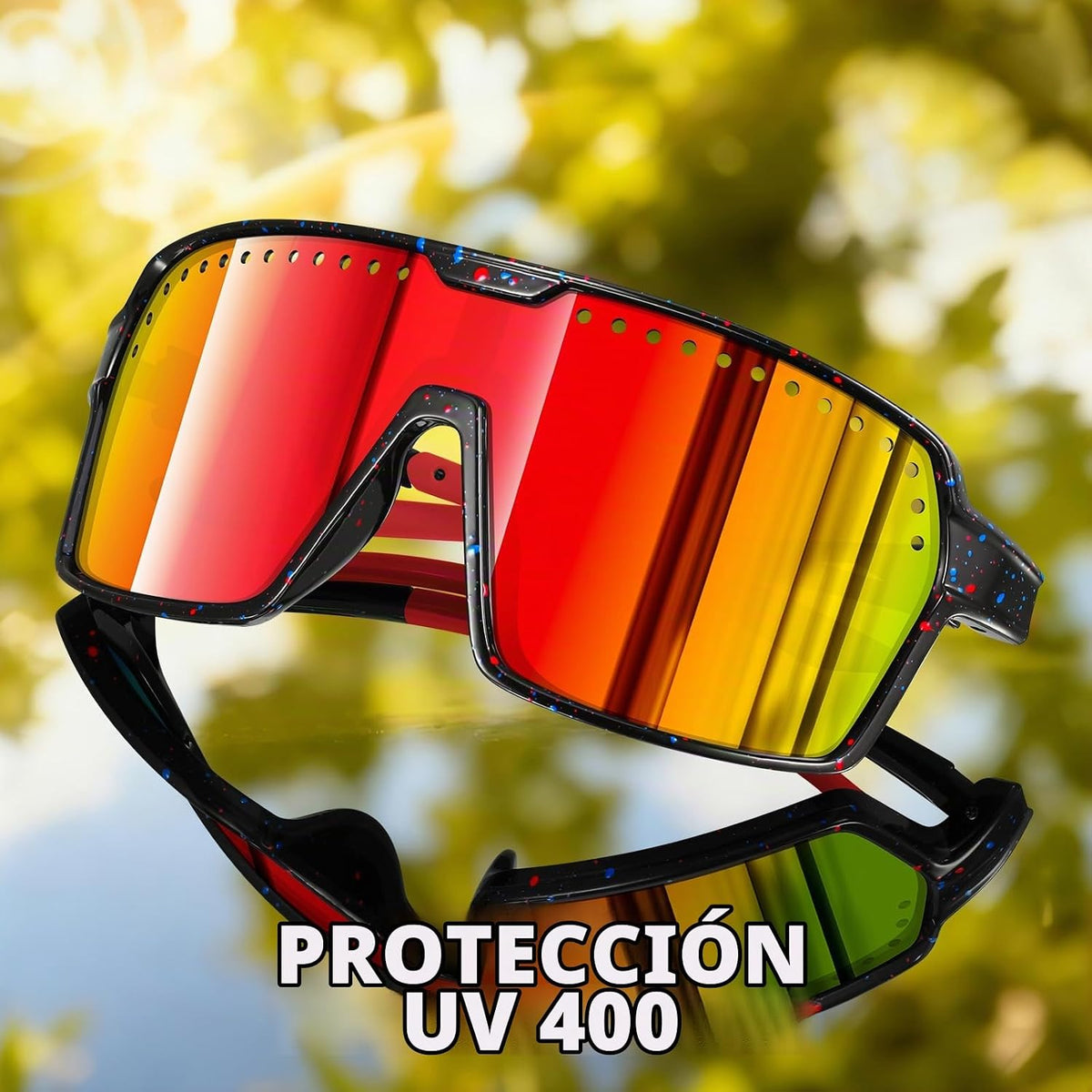 KUGUAOK Gafas de sol polarizadas deportivas para hombre y mujer, ga...