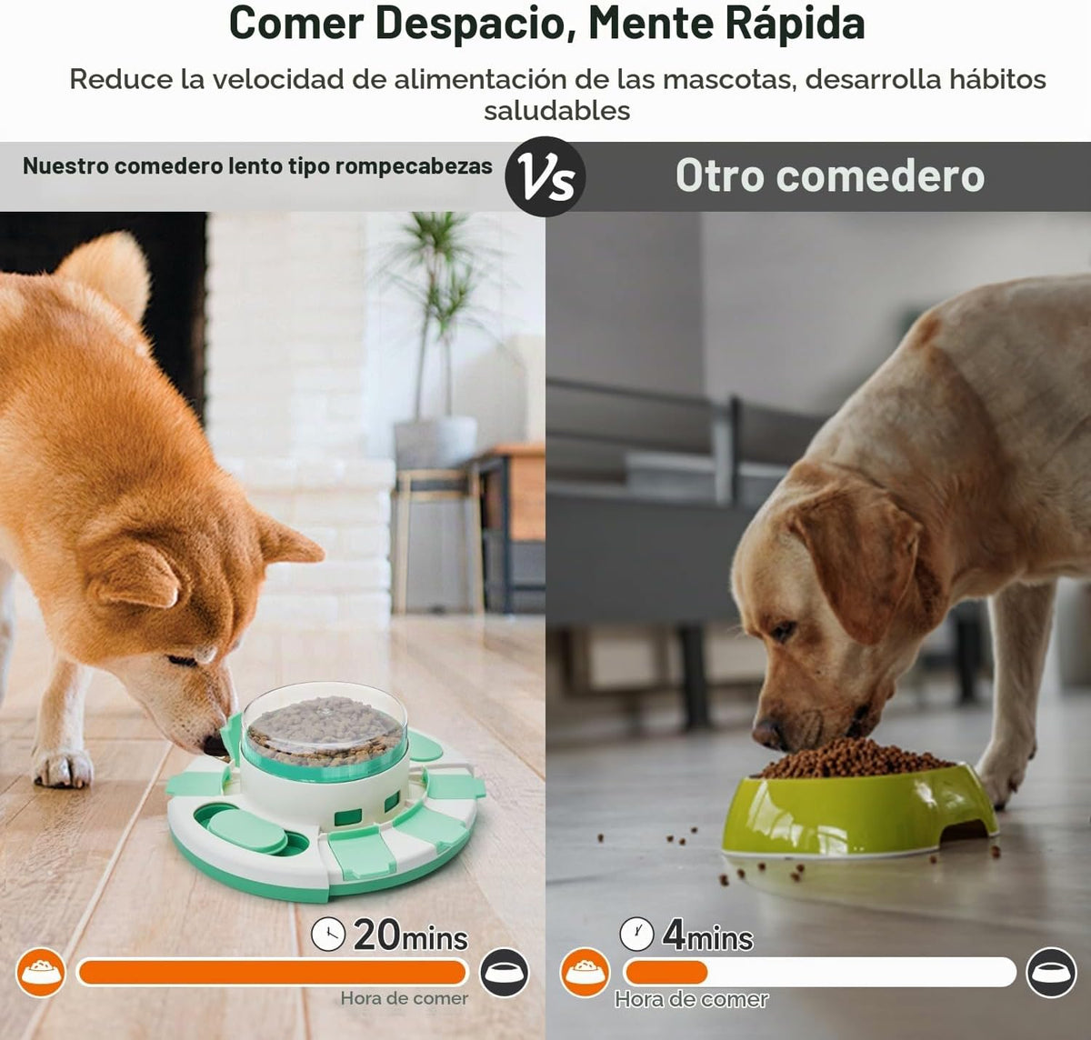 Potaroma Juguete de Rompecabezas para Perros de 2 Niveles, Alimenta...