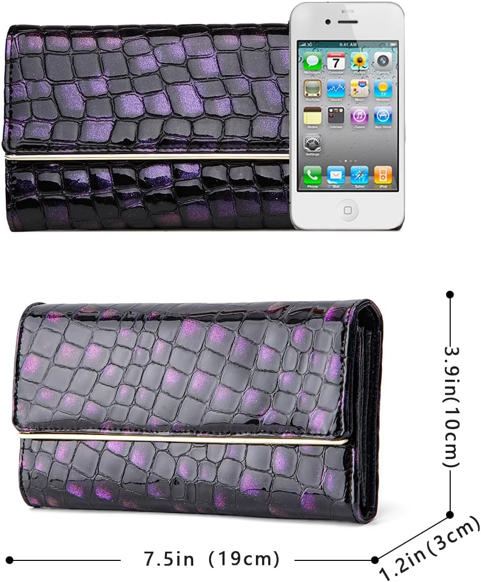FEIMINA Billetera para mujer, de gran capacidad, con bloqueo RFID,...