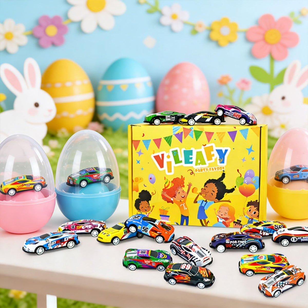 Vileafy 30 autos de juguete para niños, mini recuerdos de fiesta de...