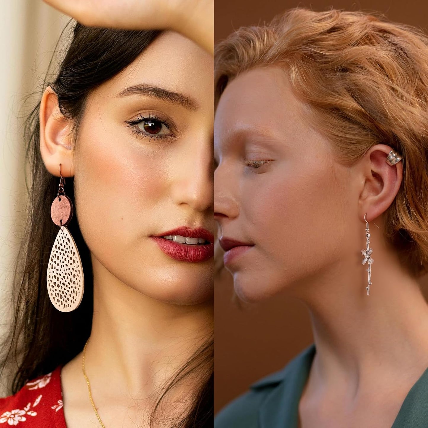 16 pares de aretes para mujeres de moda, Funtopia aretes bohemios c...