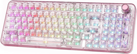 YUNZII X98 QMK\/VIA Teclado mecánico inalámbrico para juegos con pe...
