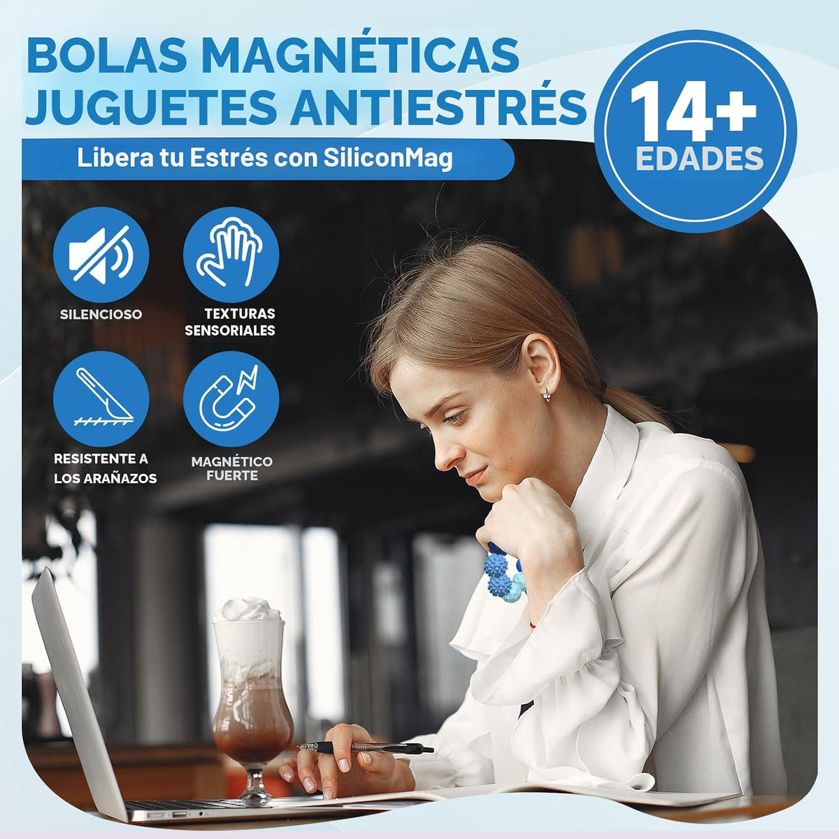 Pelotas magnéticas para adultos y adolescentes, juguetes silencioso...