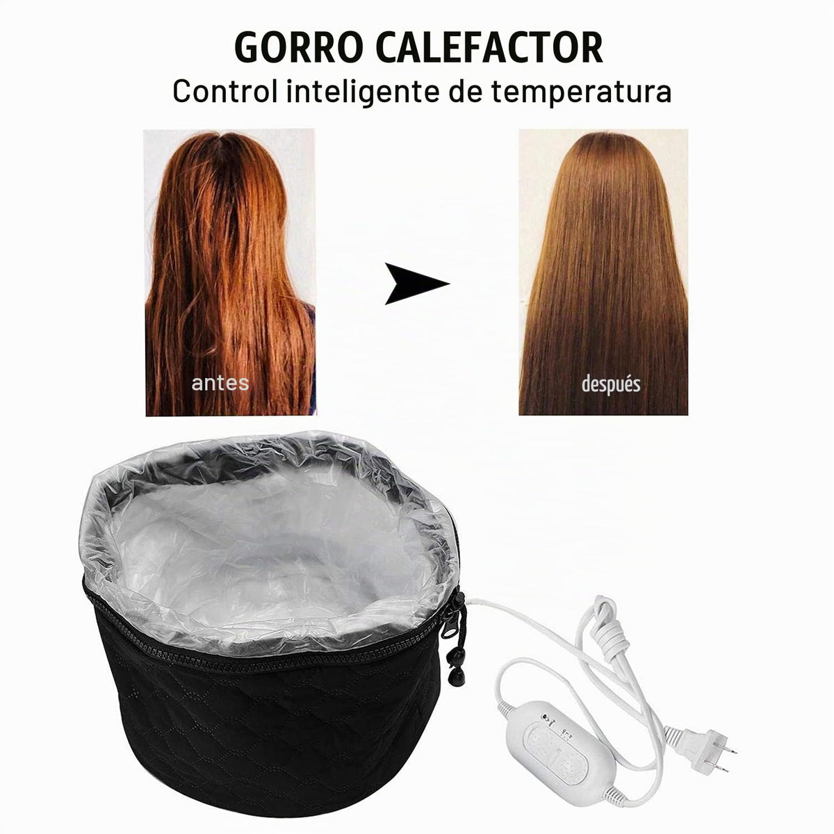 XNX Gorro eléctrico de 110 V, sombrero para el cuidado del cabello,...