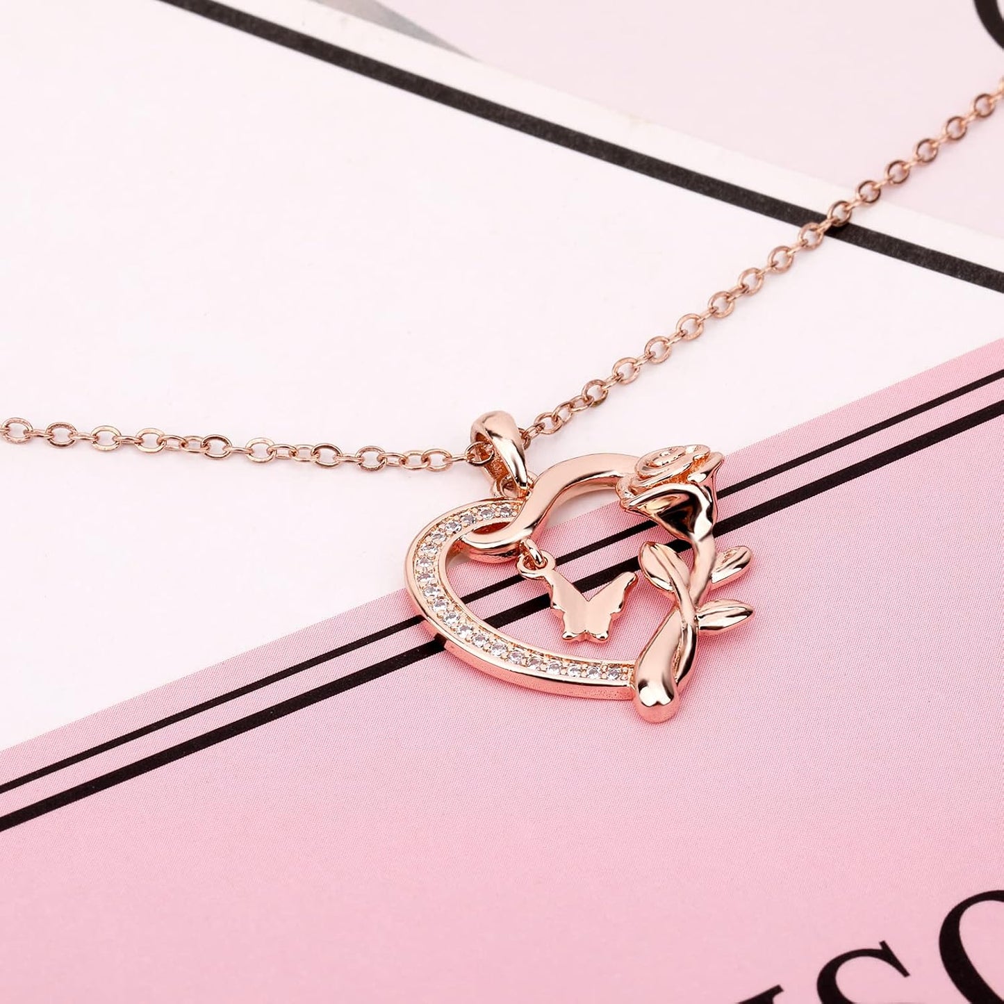 Alsanix - Collar de Corazón para Mujer, Plata de Ley\/Chapado en Or...