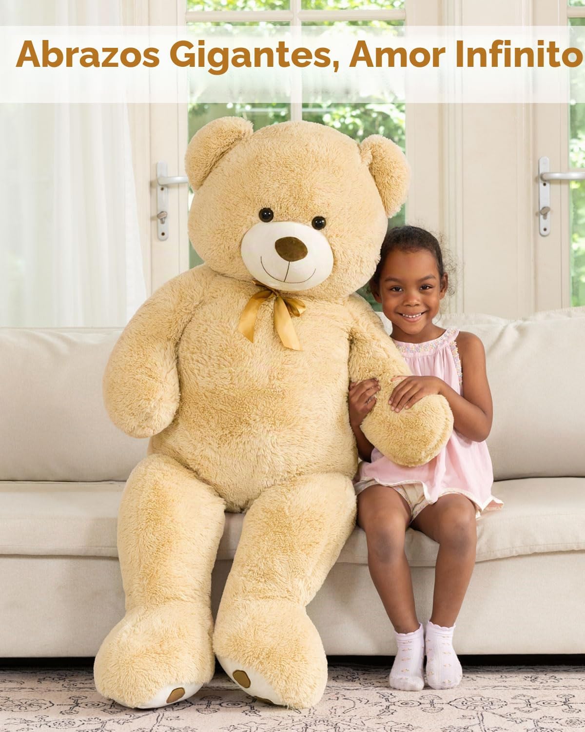 MaoGoLan - Oso de peluche gigante de 52.0 pulgadas, peluche grande...