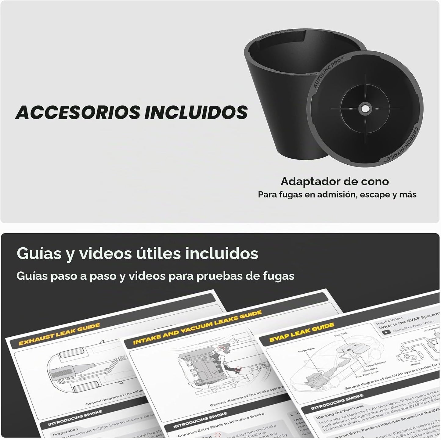 AutoLine Pro HyperSmoke™ Máquina de humo para automóviles, comproba...