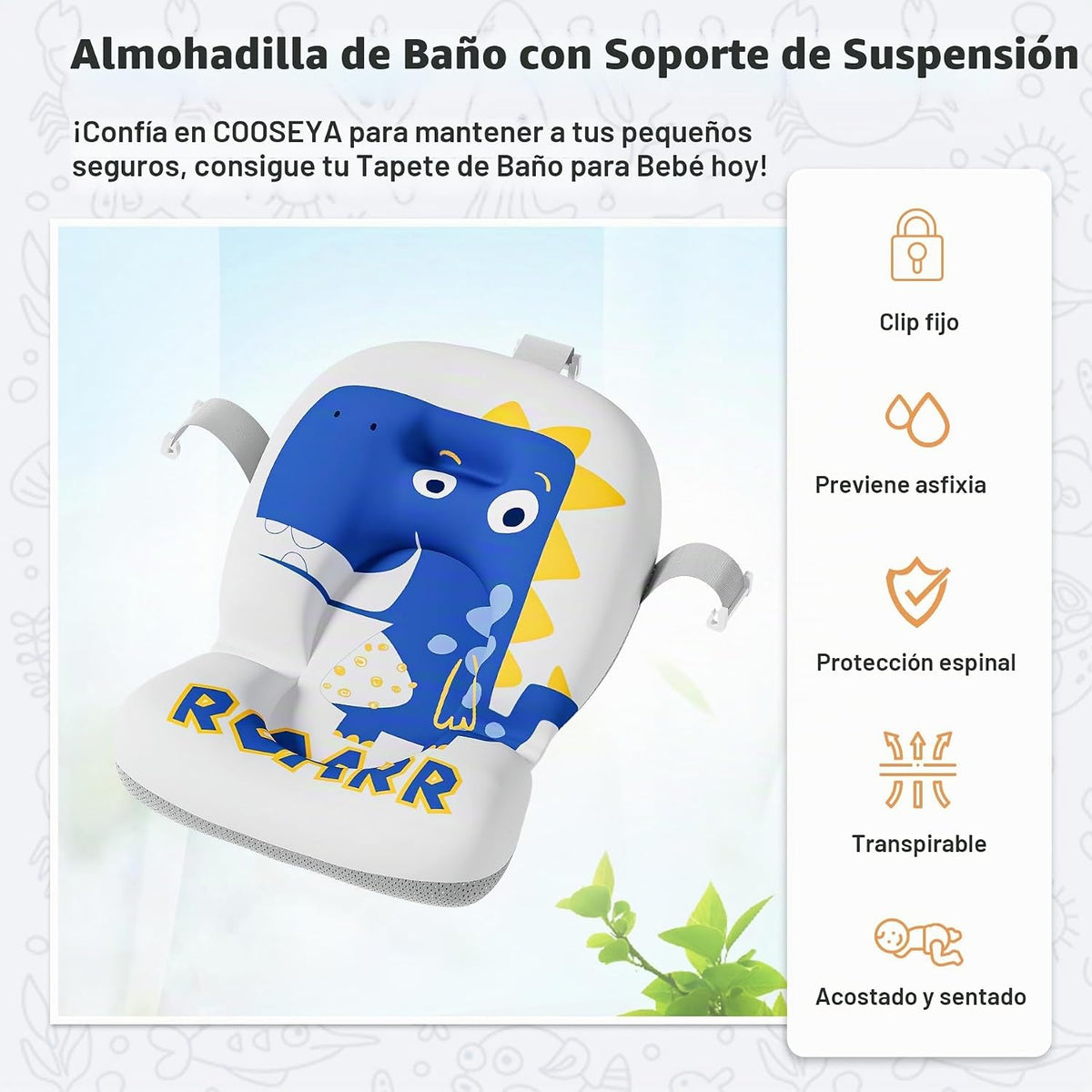 Bañera Plegable para Bebés para Recién Nacidos con Termómetro y Coj...
