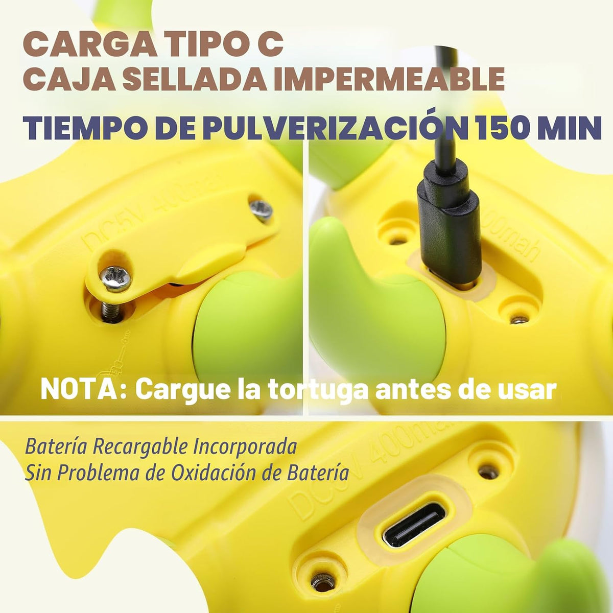 Sizobi Juguetes de Baño para Bebés, Juguete de Baño de Tortuga Reca...