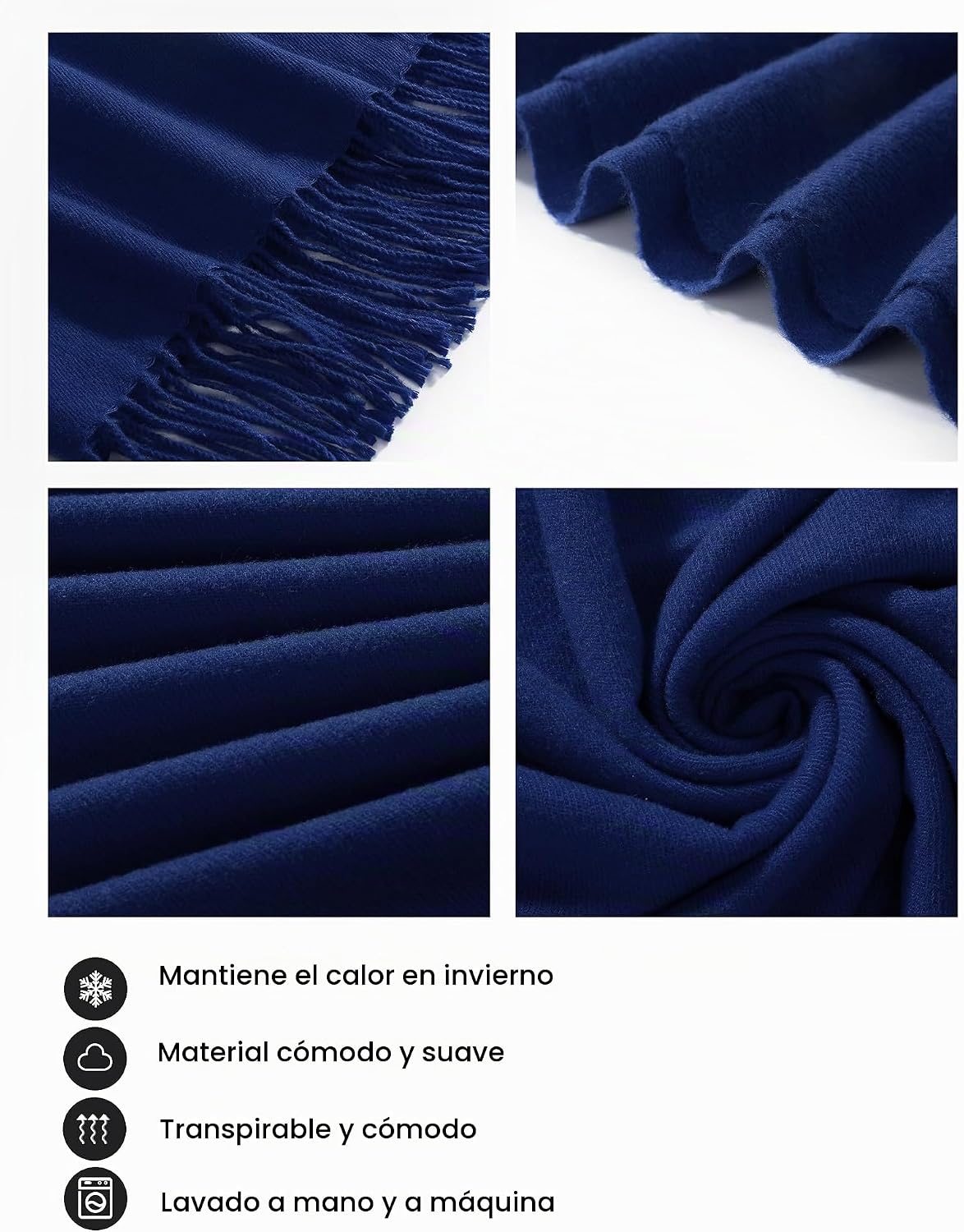 Ymomode Bufandas para mujer, chales de pashmina y envolturas para v...