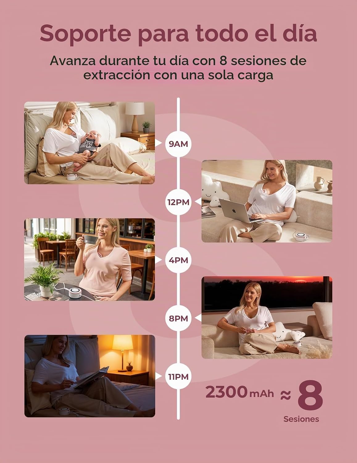 Momcozy - Bomba extractora de leche V1 Pro de grado hospitalario, s...