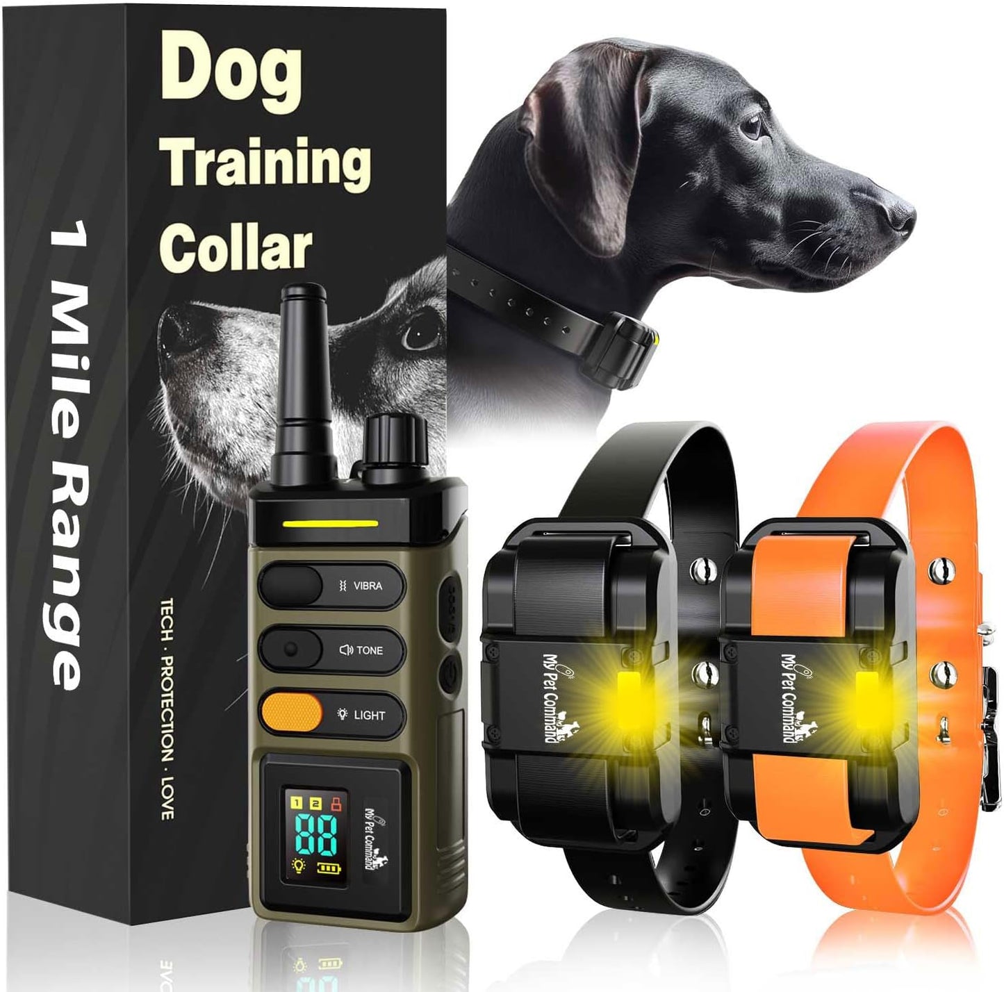 My Pet Command Collar de Entrenamiento para Perros de Largo Alcance...