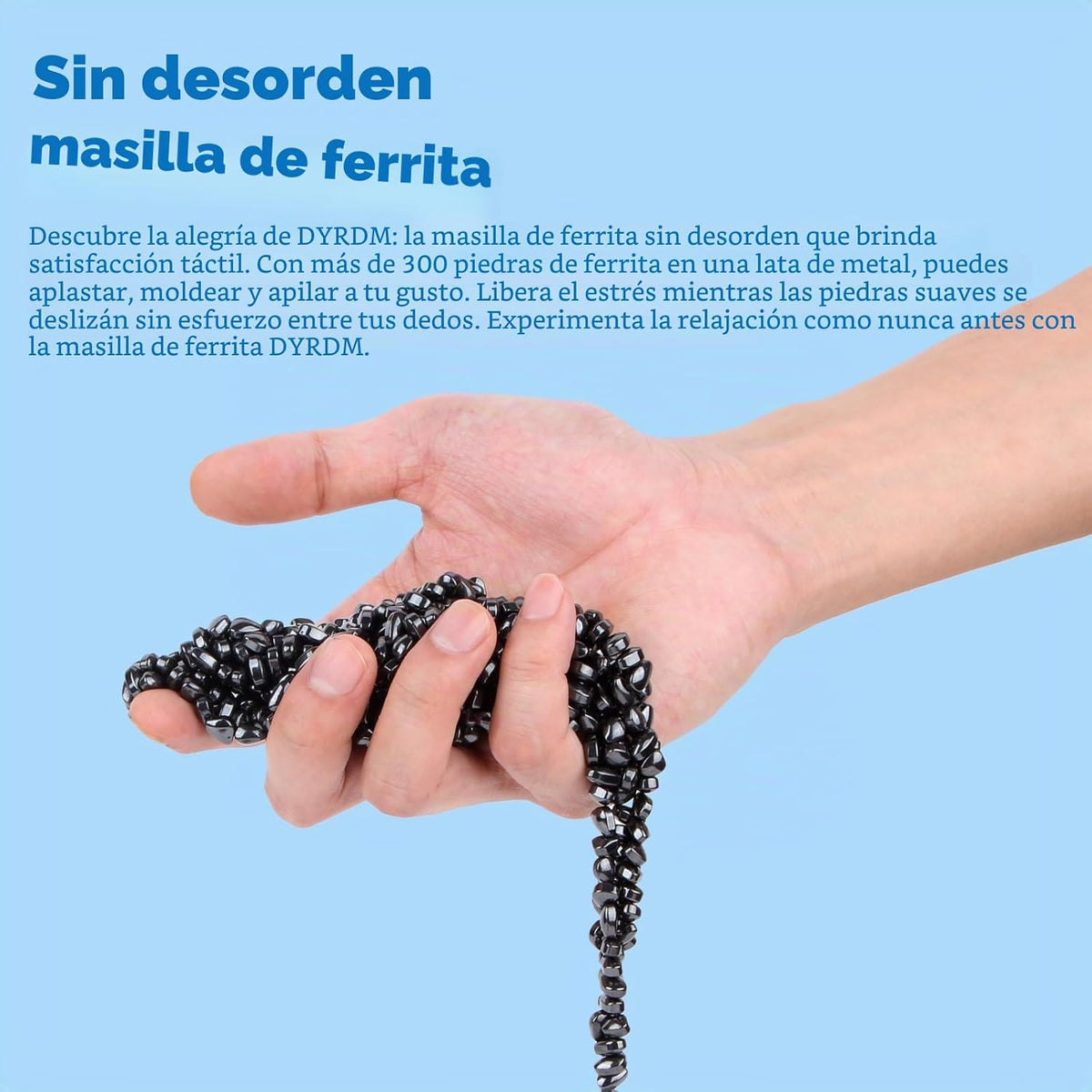 DYRDM Masilla de ferrita 300+ negra, accesorio de escritorio para a...