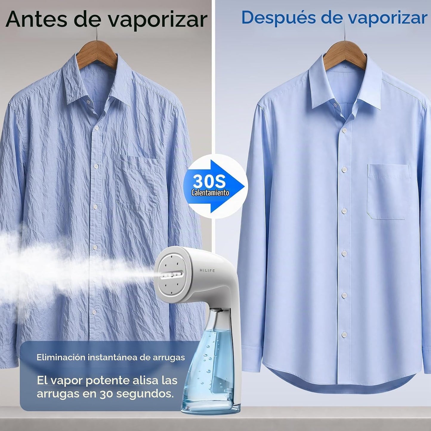HiLIFE Vaporizador para ropa, vaporizador portátil de mano de 1100...