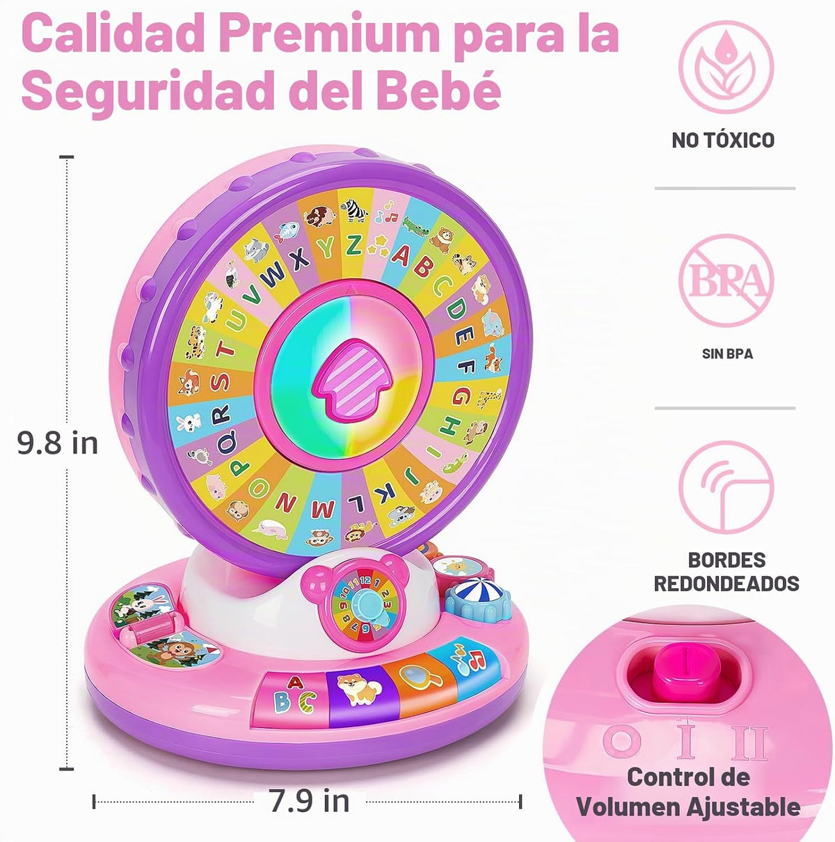 Juguetes de aprendizaje para niñas de 1 a 3 años, zoológico del alf...