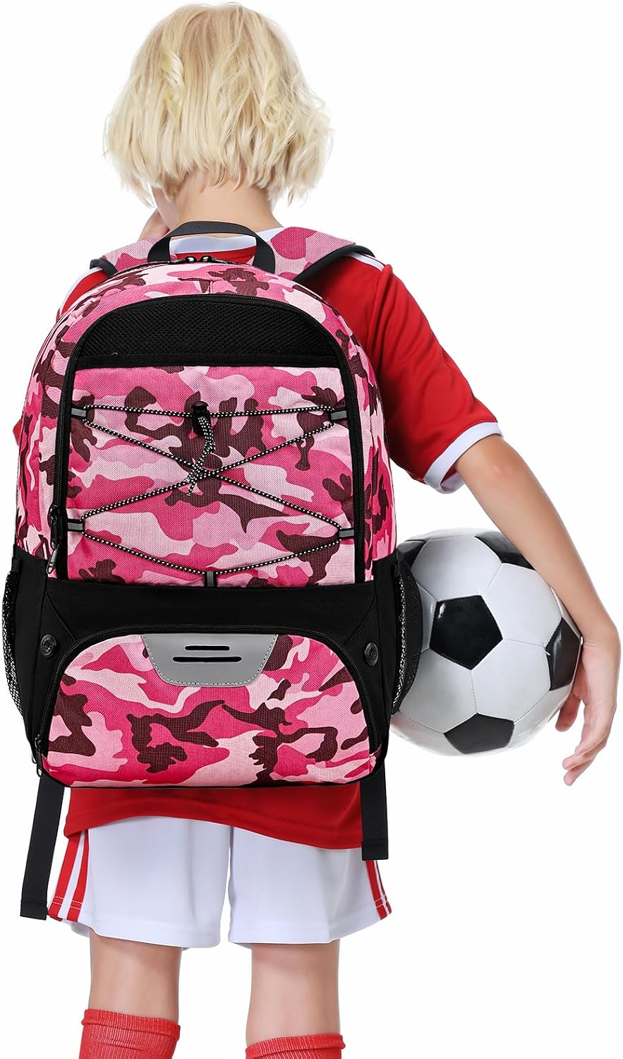 Hsmihair - Mochila de fútbol juvenil - Mochila para fútbol y balonc...