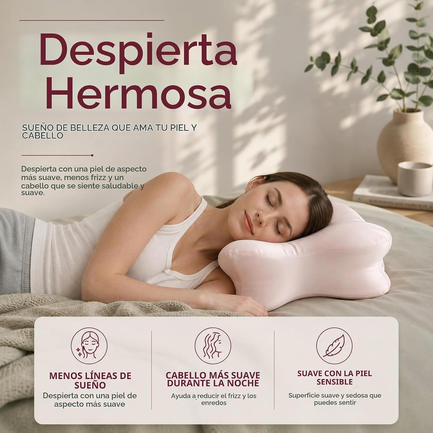 Derila Ergo - Funda de almohada de mezcla prémium con funda de almo...