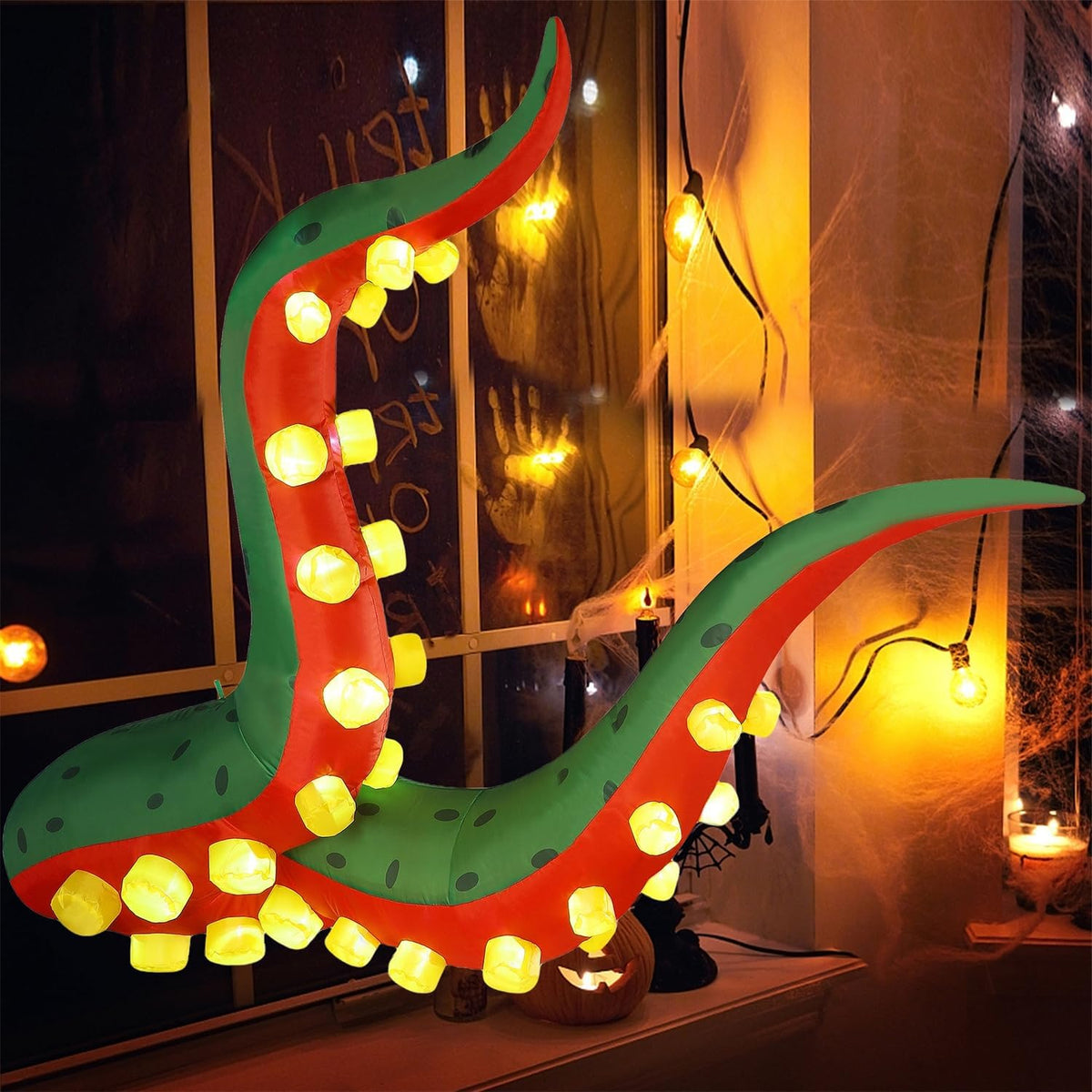 Juegoal Decoraciones de Halloween de 5.6 pies de alto, tentáculo in...