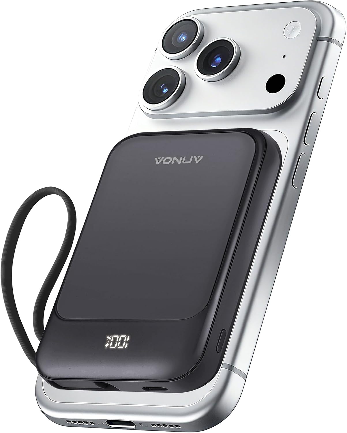 VONUV Banco de Energía Magnético 10000mAh, Cargador Portátil Inalám...