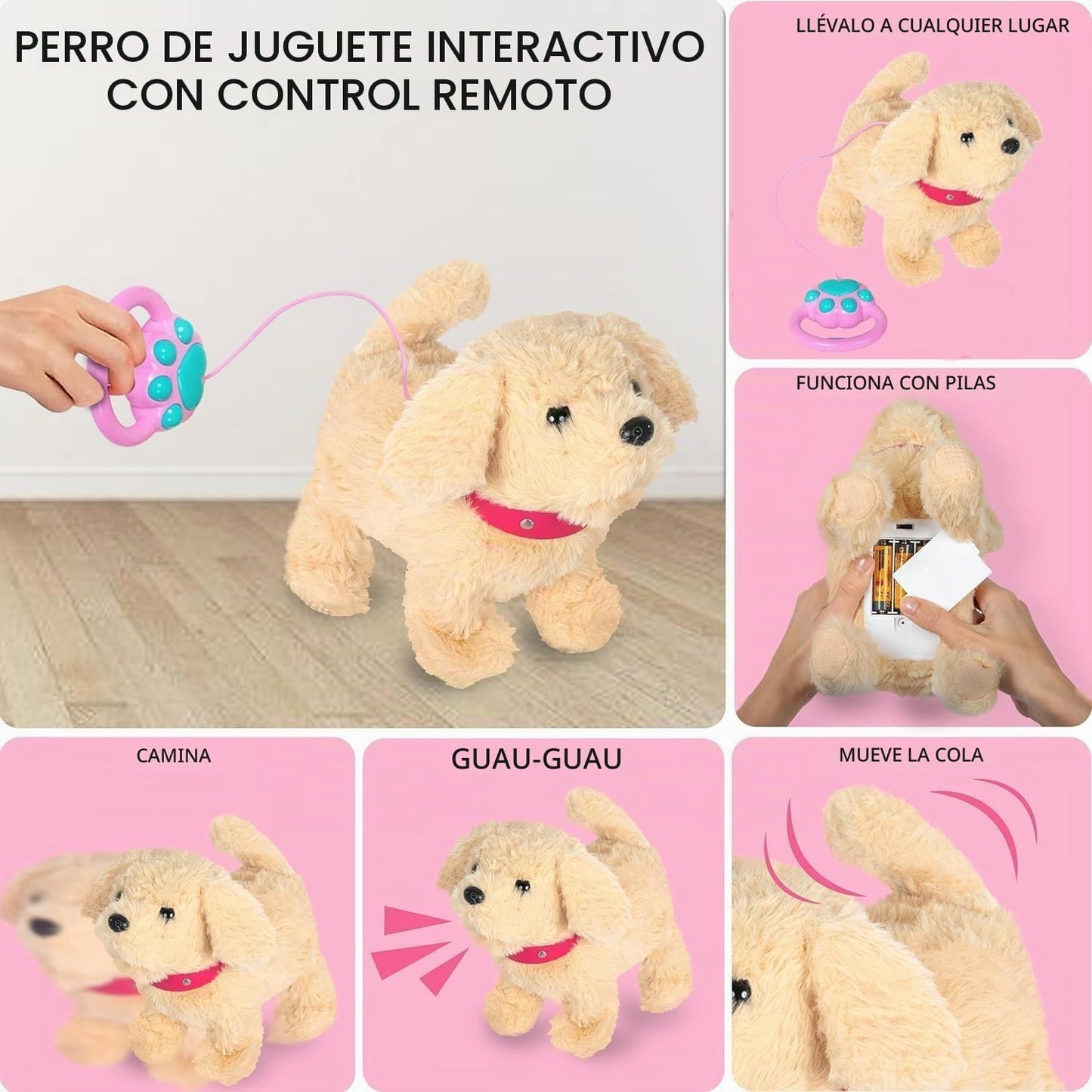 fash n kolor Cachorro Electrónico de Peluche Perro Caminante que La...