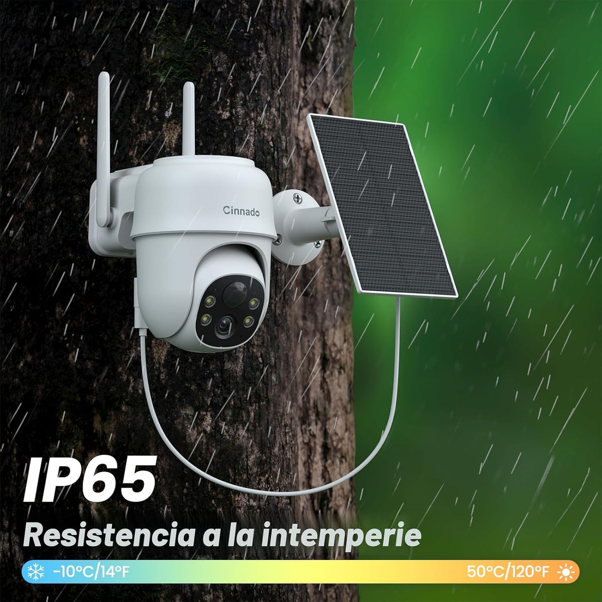 Cinnado Cámaras 2K para seguridad en el hogar, cámara inalámbrica W...