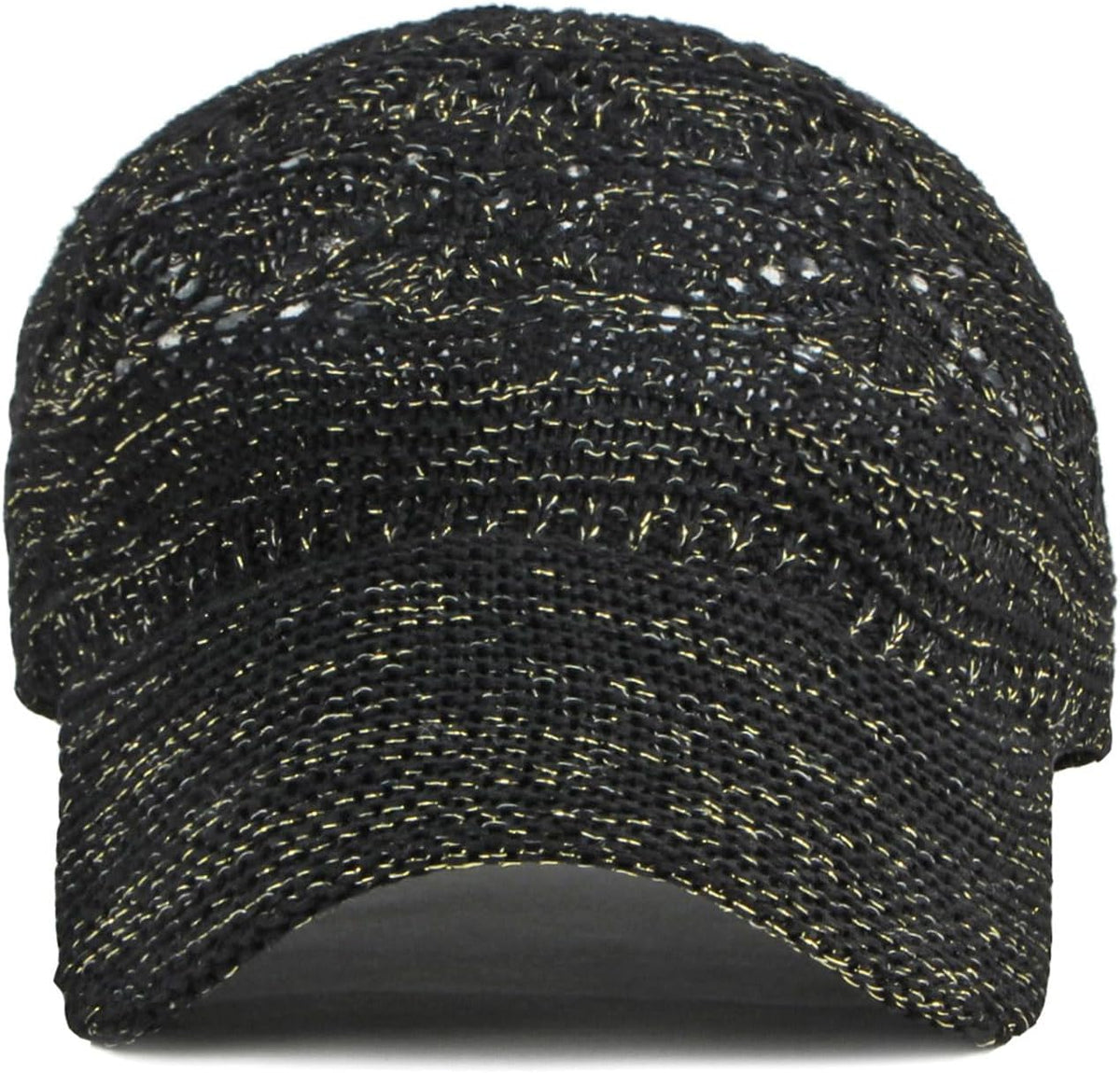 FASHIXD Gorra de béisbol de malla tejida para mujer, de hilo de ver...