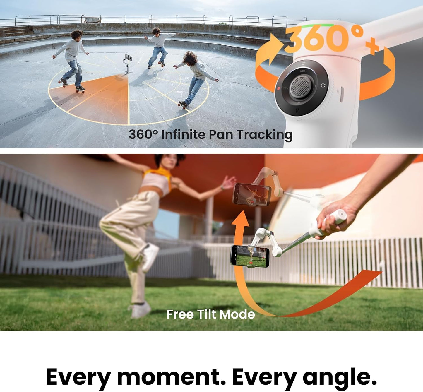 Insta360 Flow 2 Pro AI Tracker Bundle Blanco - El primer estabiliza...