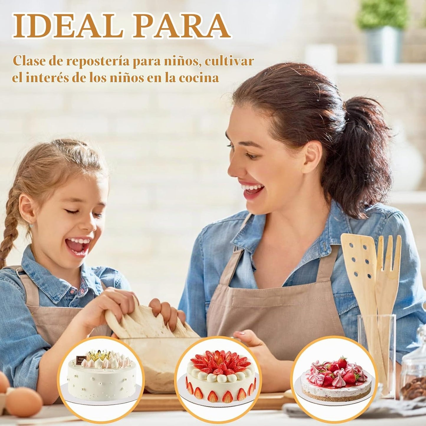 Sudaya Tableros para Pasteles 50 PCS, Tableros para Pasteles de 8 P...