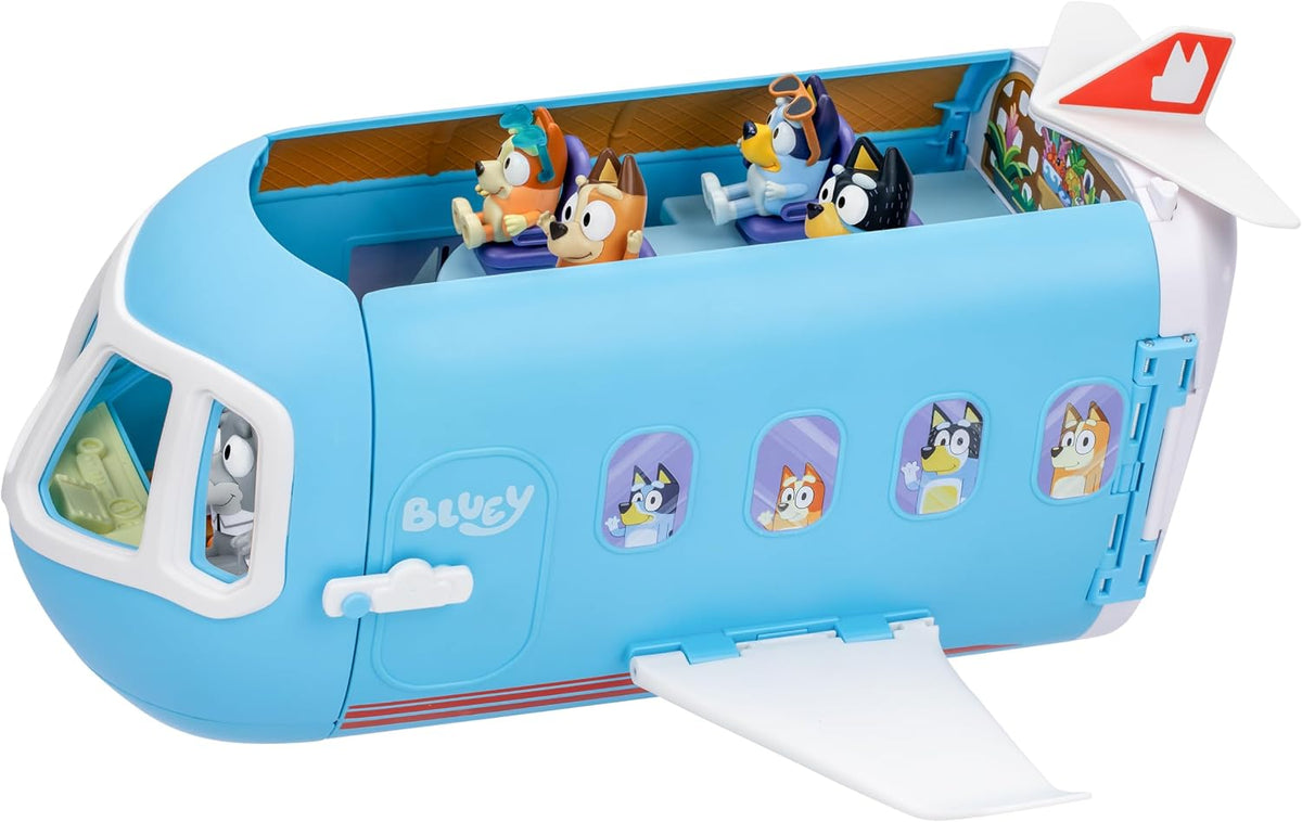 Bluey Juguetes de avión transformables 3 en 1 para niños, resort y...