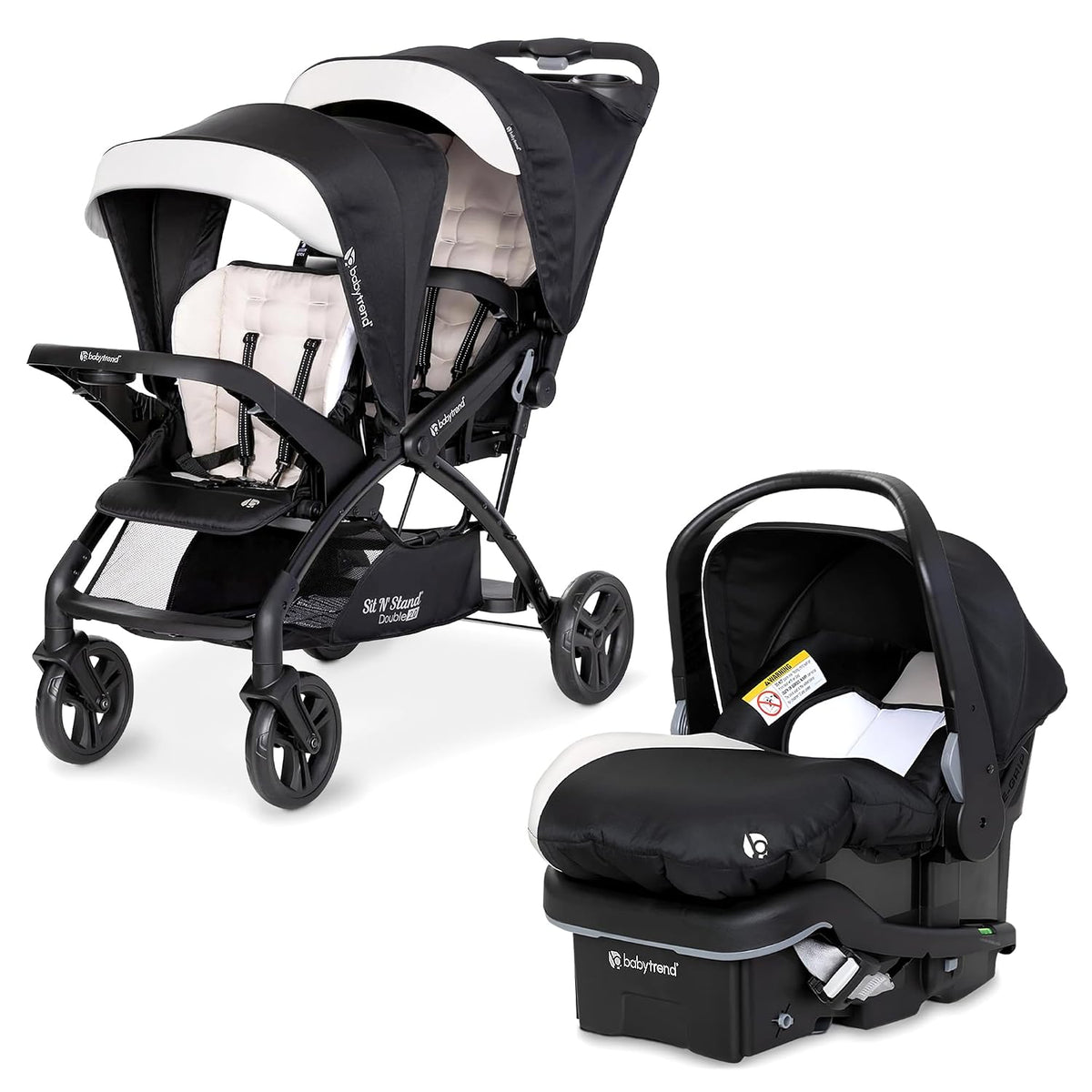 Baby Trend Sit N' Stand Tandem Double Stroller 2.0 DLX y EZ-Lif...