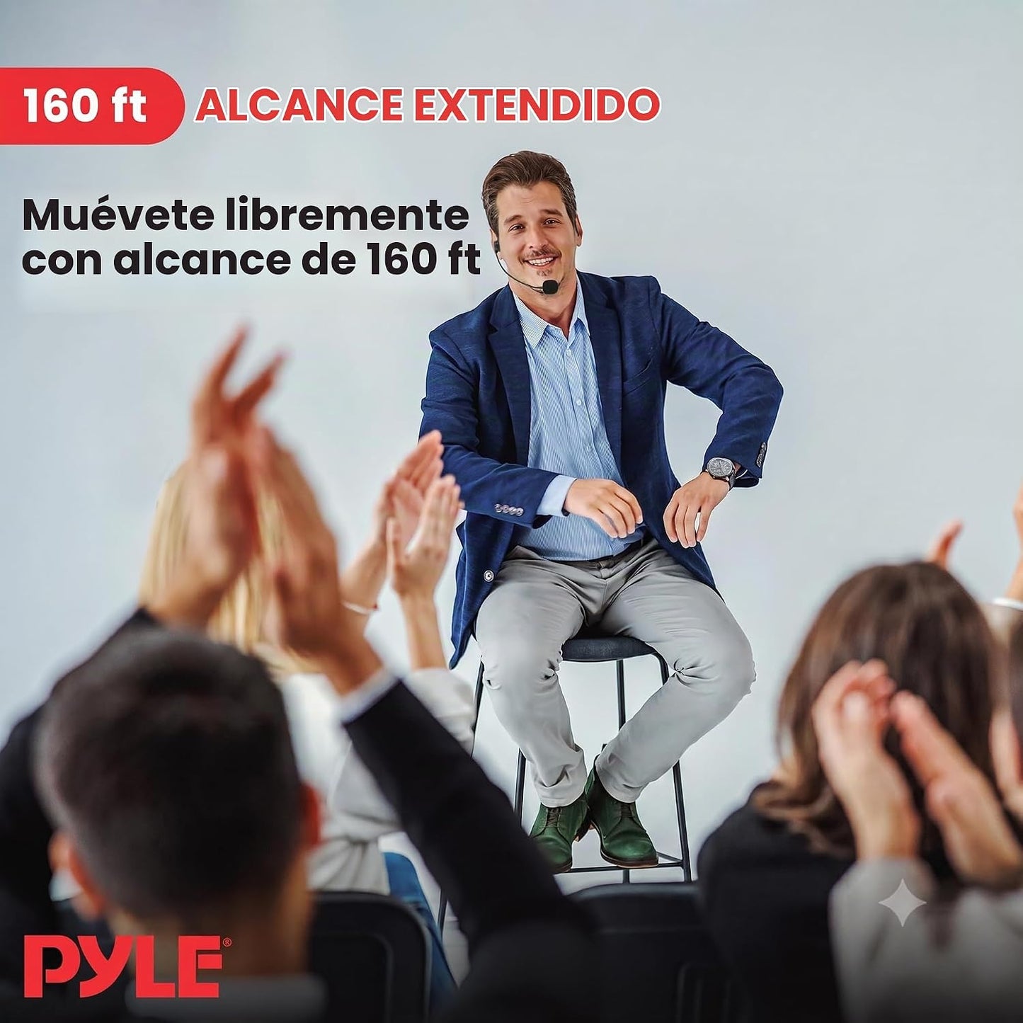 Kit de sistema de micrófono inalámbrico UHF - Juego de micrófono in...