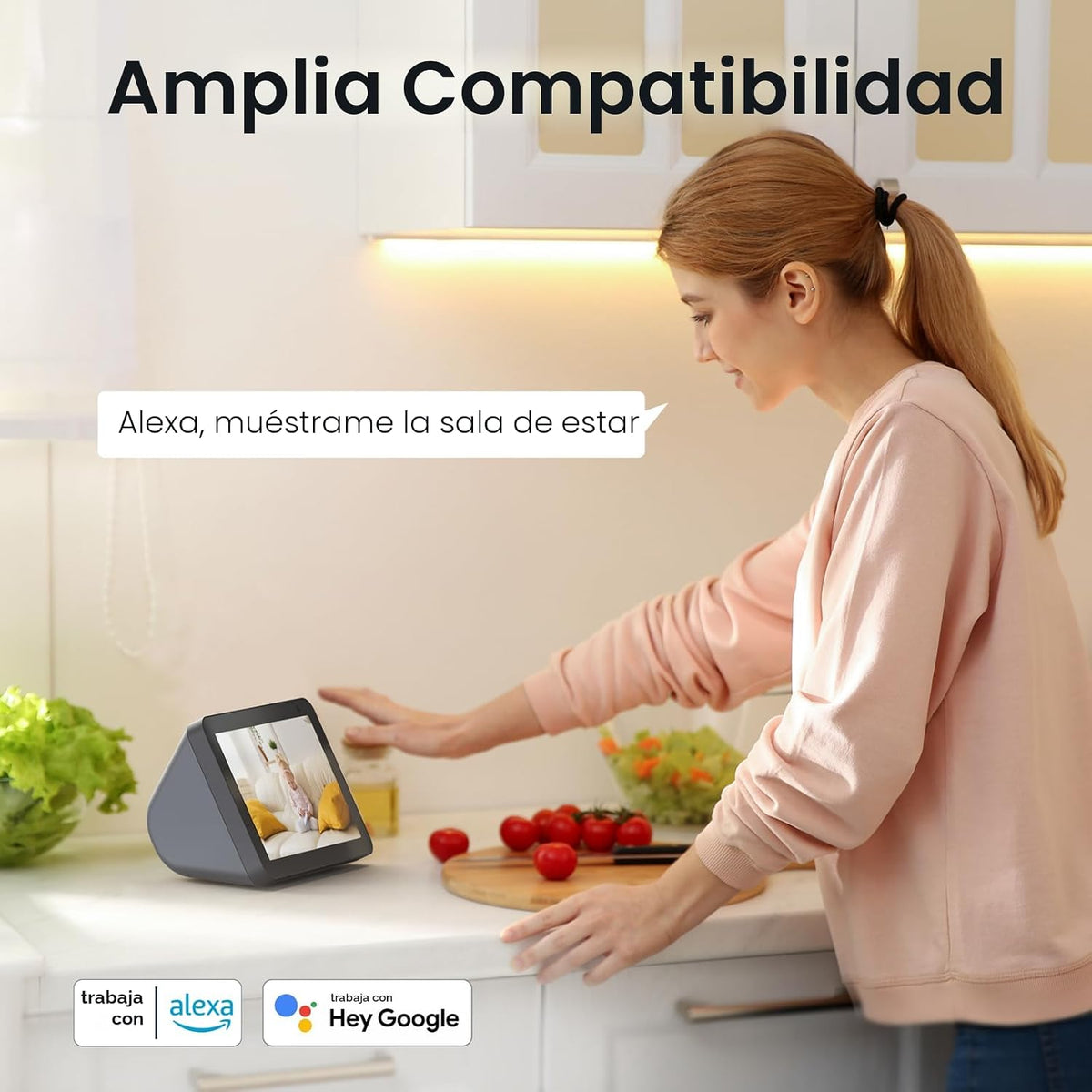 Cinnado - Cámaras de seguridad para el hogar 2K - Cámara WiFi para...