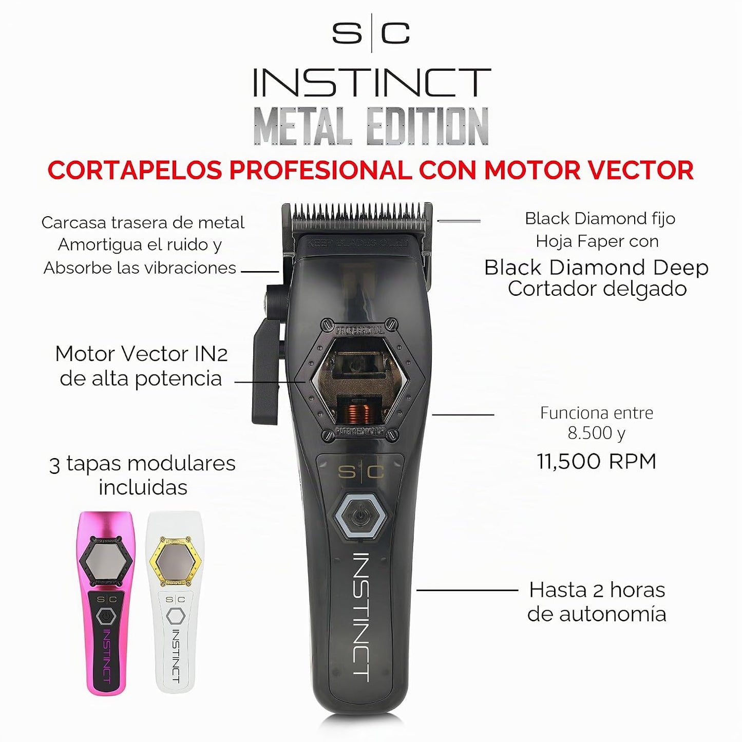 Stylecraft Instinct Professional IN2 - Cortadora de pelo inalámbric...